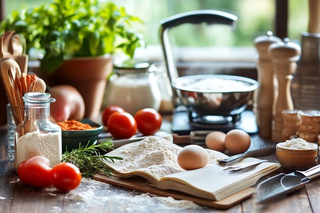 Składniki na blacie